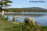 Newfound Lake, NH - Cummings Beach with Monument